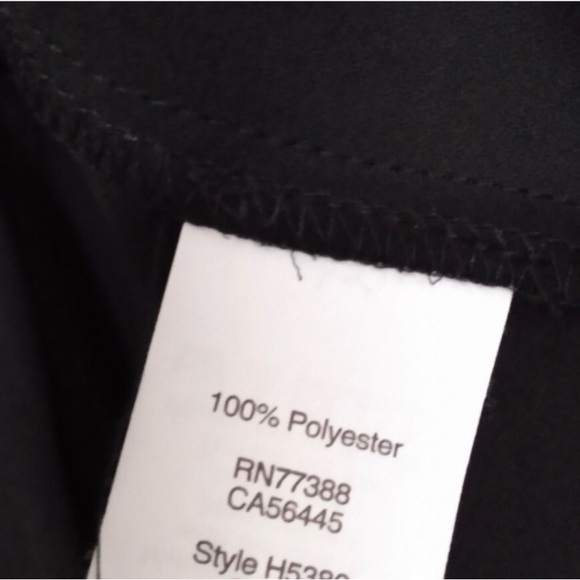 J.CREW SEMI-SHEER BLACK BLOUSE PEPLUM BELL SLEEVES XXL - Picture 4 of 7